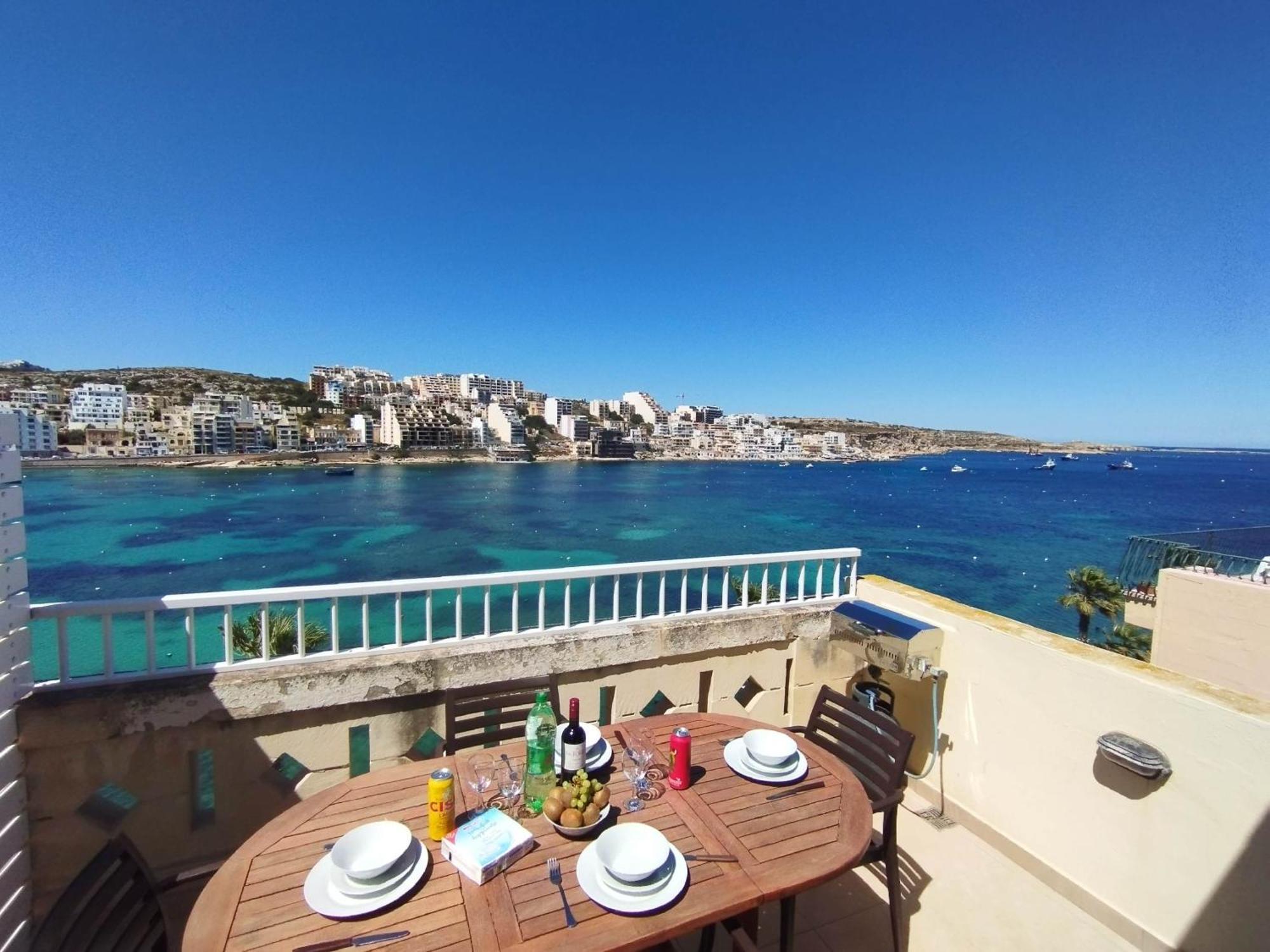 Apartament Blue Harbour Seafront Penthouse With Large Terrace With Panoramic Sea Views - By Getawaysmalta San Pawl il-Baħar Zewnętrze zdjęcie