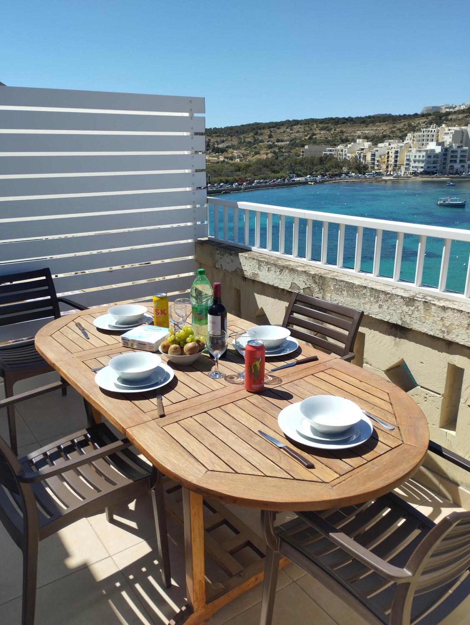 Apartament Blue Harbour Seafront Penthouse With Large Terrace With Panoramic Sea Views - By Getawaysmalta San Pawl il-Baħar Zewnętrze zdjęcie